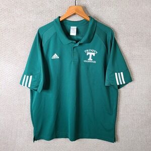 Vintage Adidas Shirt Mens XL Green Trinity Shamrocks Polo High School ClimaCool